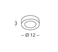 austrolux Lámpara de techo Kolarz Click R, negra, metal, GX53, Ø 12 cm