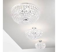 austrolux Lámpara de techo Valerie, cromo, Ø 50 cm