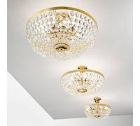 austrolux Lámpara de techo Valerie, oro, Ø 50 cm