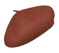 AUSUAYA Boinas francesas para mujer, gorro clásico de lana de invierno, suave y cálido, accesorio elegante para mujer DE-F-H3, rojo ladrillo, M