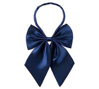 AUSUAYA Lazo de seda uniforme para mujer, lazo de anime, lazo de lolita para cosplay, regalo del día de la madre gótica, W-B1, azul marino, Talla única