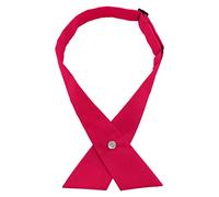 AUSUAYA Pajarita cruzada para mujeres/hombres, corbata cruzada preatada para uniforme de colegiala o camiseta de cosplay o San Valentín GBW-B-T2, rosa (b), Talla única