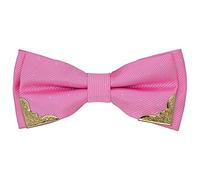 AUSUAYA Pajarita de esmoquin formal de seda para hombre, con lunares, para adolescentes y niños, corbatín clásico preatado para San Valentín, corbata grande GB-BT1, rosa, Taille unique