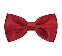 AUSUAYA Pajarita de esmoquin formal de seda preatada para hombre, pajarita clásica de esmoquin para boda, fiesta de San Valentín, corbata grande GBMBT3, granate, Taille unique