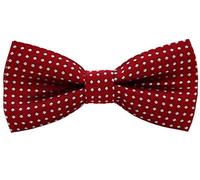 AUSUAYA Pajarita para bebé o niño y niños, diseño de lunares, para niños pequeños, fiesta de cumpleaños B-BT5, Borgoña rojo con lunares blancos, Talla única