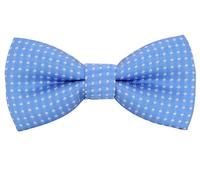 AUSUAYA Pajarita para bebé o niño y niños, diseño de lunares, para niños pequeños, fiesta de cumpleaños B-BT5, Azul claro con lunares blancos, Talla única