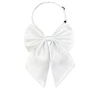 AUSUAYA Pajarita para mujer, corbata de mujer para la escuela, gril y oficina, uniforme y lolita, cosplay y fiesta de Halloween DE-W-B1, Blanco, Talla única