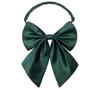 AUSUAYA Pajarita para mujer, corbata para mujer, corbata de Lolita y Cosplay, corbata de oficina para uniforme escolar u oficina DE-W-B1, Verde esmeralda, Talla única