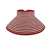 AUSUAYA Sombrero de visera enrollable para mujer, sombrero de playa plegable de ala ancha para viajes, sombrero de verano apto para cola de caballo, M