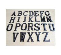 ausuky 1 placa de hierro forjado fundido para puerta de garaje con números (M)