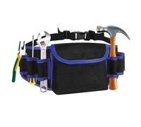 AUSYIWI Cinturón de Herramientas, Porta Herramientas Cintura con 7 Bolsas, Portaherramientas, Bolsa Herramientas Electricista, Cinturón de Nylon para Artesanos, Electricistas, Jardineros