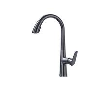 Ausziehbare Küchenarmaturen für Warm- und Kaltwasserwaschbecken, drehbar, einziehbar, Pistole, Grau und Weiß, 60 cm Zug, einfache Installation (Pistolengrau)