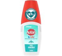 Autan Kids Spray Repelente Mosquitos, Para Niños a Partir de 1 Año, Protección contra Mosquitos Común, Tigre y Garrapatas, Hasta 8h de Protección, Dermatológicamente Probado, 1x100 ml