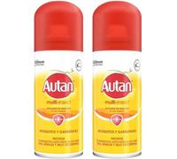 Autan, Pack de 2 Protection Plus Aerosol seco, repelente multi insecto (2 x 100 ml)