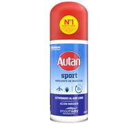 Autan Sport Spray Repelente Mosquitos, Protección Activa contra Mosquitos Común, Tigre y Garrapatas, Ideal para Actividades al Aire Libre, Con Icaridina, Hasta 8h de Protección, 1x100 ml