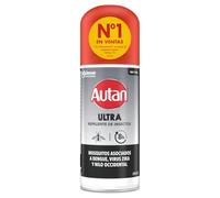 Autan Ultra Repelente de Insectos, Spray Fuerte Anti Mosquitos, Apto Para Viajeros, Con Icaridina, Hasta 8 h de Protección Contra Mosquitos, 1x100 ml
