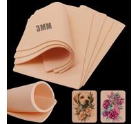 Autdor - Juego de 15 piezas de piel falsa de doble cara gruesa de 18,88 x 14,2 cm, para práctica de tatuajes y microblading para practicar cejas, suministros de tatuaje