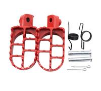 AUTEBGV Compatible con Yamaha para PW50 para PW80 para TW200 Reposapiés para Motocicleta Reposapiés Accesorios para Motocross Piezas De Repuesto Reposapies Moto(Red)
