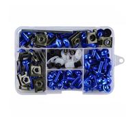 AUTEBGV Compatible con Yamaha para YZF600 R6 R1 R6S R3 155PCS Carenado Motocicleta Tornillo Perno Tuerca Kits Moto Tornillos Tuercas Kit Tornillos Pernos Moto(Blue)