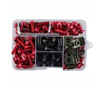 AUTEBGV para CBR600RR CBR600 para F2 F3 F4 F4i F5 Moto Carenado Tornillos Tornillos Kit Tuerca Clips Sujetadores Moto Tornillos Tuerca Clips Kit Tornillos Pernos Moto(Red)
