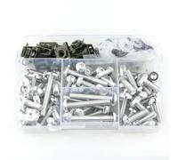 AUTEBGV para F650GS F700GS F800GS F800GT F800ST F800GSA G310R F800R Motocicleta Aluminio Carenado Completo Tornillos Kit Carrocería Tornillo Tuerca Tornillos Pernos Moto(Silver)