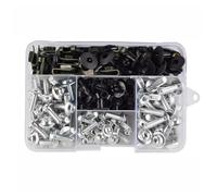 AUTEBGV para S1000RR S1000R S1000XR M1000RR Kit Tornillos Y Abrazaderas Tuerca Carenado Motocicleta Kit De Tornillos Y Abrazaderas Tuerca Carenado Motocicleta Tornillos Pernos Moto(Silver)