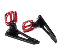 AUTEBGV para X-ADV 750 2021 2022 2023 Reposapiés Traseros para Motocicleta Reposapiés De Pasajero Pedal Reposapiés Estriberas Piezas De Repuesto Universales Mejoradas Reposapies Moto(Red)
