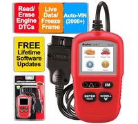Autel AutoLink AL329 (actualización gratuita de por vida) OBD2/EOBD Lector de códigos de mano, llave de preparación I/M con un solo clic, herramienta de escaneo de diagnóstico OBDII/CAN, datos en vivo