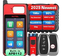 Autel Diagnosis MaxiIM KM100 (X) Programador Llaves, 2025 Igual que Herramienta Programación KM100 KM100E, Aprendizaje OBD para 99% Vehículo, APB112 Integrado, Escaneo Autos Lite de IM508S IM608 PRO 2