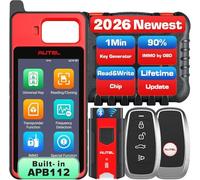 Autel Diagnosis MaxiIM KM100 (X) Programador Llaves, 2026 Igual que Herramienta Programación KM100 KM100E, Aprendizaje OBD para 99% Vehículo, APB112 Integrado, Escaneo Autos Lite de IM508S IM608 PRO 2