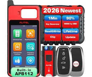 Autel Diagnosis MaxiIM KM100 (X) Programador Llaves, APB112 Integrado | Igual que Herramienta Programación KM100 KM100E, Aprendizaje OBD para 99% Vehículo, Escaneo Autos Lite de IM508S IM608 PRO 2