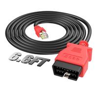 Autel Enet OBD 2 Cable para Codificación BMW Serie F G 6.6 Pies 2M, Cable Interfaz OBD II a Ethernet, Compatible con Software BMW E-SYS ICOM IST Función Oculta Pogramación/Actualización