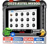 Autel MaxiCheck MX900, 2025 V2.0 Herramienta Diagnóstico Bidireccional, Más Reciente de MaxiCOM MK900 MK808S MX808S MS906, Can FD & DoIP, 3K+ Pruebas Activas, 40+ Servicios, Todos Sistemas, OS11