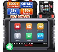 Autel MaxiCOM MK808 Escaner Todos los Sistemas | Todos los sistemas, 28+ servicios, prueba activa, codificación de inyectores, reseteo aceite/EPB/BMS/SAS/DPF/TPMSX