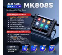 Autel MaxiCOM MK808S PRO herramientas de diagnóstico de coche bidireccional todo el sistema OBD2 escáner codificación de llave FCA Original