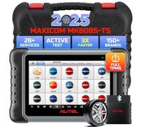 Autel MaxiCOM MK808S-TS OBD2 Scanner: 2023 Bidireccional y TPMS Programación, 28+ Servicio, OE-Nivel TPMS, Todos los Sistemas de Diagnóstico, Actualización de MK808TS/MK808BT/TS601, FCA AutoAuth