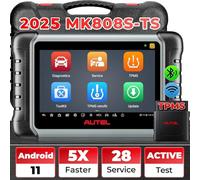 Autel MaxiCOM MK808S-TS Scanner, TPMS Completa Comprobar/Activar/Reaprender, MX-Sensores de Programación, BT Sistemas de Diagnóstico Completo, Prueba Activa, 28+ Servicios, AutoAuth para FCA SGW