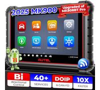 Autel MaxiCOM MK900 Diagnosis Coche Multimarca: 2025 Igual que MK900BT,Actualizado MX808S, MK808BT Pro, MK808Z Herramienta Diagnosis Bidireccional, CANFD&DOIP, 3000+ Pruebas Activa, 40+ Servicio,11 OS