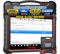 Autel MaxiCOM MK900 Diagnosis Coche Multimarca: 2025 Igual que MK900BT,Actualizado MX808S, MK808BT Pro, MK808Z Herramienta Diagnosis Bidireccional, CANFD&DOIP, 3000+ Pruebas Activa, 40+ Servicio,11 OS