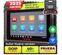 Autel MaxiCOM MK900 Escáner: 2024 Actualiza de MK808BT PRO MX808S MK808S,como MK900BT Herramienta de Diagnóstico, 40+ Servicio,3000+ Pruebas Activa,CANFD/DoIP, Diagnóstico Todos Los Sistema,Android 11