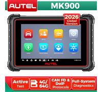 Escáner OBD2 Autel MaxiCOM MK900 MX900, herramienta de diagnóstico bidireccional como el MK900BT Pro, escáner de diagnóstico automotriz CAN-FD y DOIP para FCA Diagnostic Tool