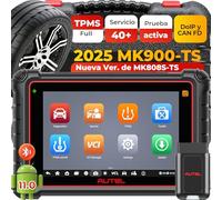 Autel MaxiCOM MK900-TS TPMS Escáner, 2024 Bidireccional Herramienta de Diagnóstico Actualización MaxiCheck MX808S-TS, MK808S-TS, MS906TS con 40+ Servicio, 3000+ Pruebas Activas, No-IP Limitada MX900TS
