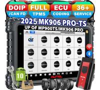 Autel MaxiCOM MK906 Pro-TS Diagnosis, 2025 MK906 Pro TS Más de MP900TS MS906 Pro MP900BT MS906 Pro TS, Codificación Completa TPMS & ECU, 3000+ Pruebas, 36+ Servicios, Can FD & DoIP, Escaneo Auto 2.0