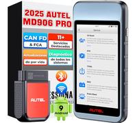 Autel MaxiDiag MD906PRO Diagnosis Coche Multimarca: 2025 Bluetooth Ver. de MaxiCOM MK808S MX808S, Sucesor de MD808PRO MD806 OBD2 Maquina Diagnosis, FCA SGW CAN FD,11 Servicio, Sin Cargo de Suscripción