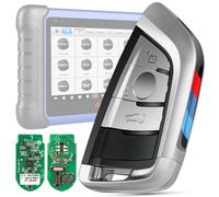 Autel MaxiIM Blanco Llave Programable IKEYBW003AL, 2026 Llave Repuesto Calidad Original para BMW, 3 Botones, Control 130 Pies/40M, Doble Banda, Compatible con IM508S Pro, IM608S II