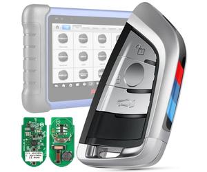 Autel MaxiIM Blanco Llave Programable IKEYBW003AL, 3 Botones, Doble Banda | 2026 Llave Repuesto Calidad Original para BMW, Control 130 Pies/40M, Compatible con IM508S Pro, IM608S II