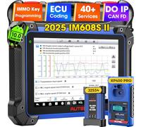 Autel MaxiIM IM608S II 2025 La Mejor Programador de Llaves, Igual que Diagnosis IM608 PRO 2 con XP400 PRO, Programación Llaves IM608 PRO IM608 II Nivel Super, Codifica ECU, 3K+ Pruebas Activas, 2 Años