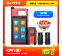 Autel MaxiIM KM100 herramienta inmovilizador de programación de llaveros 2 uds Autel IKEY para generación de llaves de los años 60 OBD IMMO aprendizaje de llaves en un 99% de coche key tool