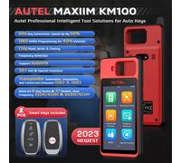 Autel MaxiIM KM100 herramienta inmovilizador de programación de llaveros 2 uds Autel IKEY para generación de llaves de los años 60 OBD IMMO aprendizaje de llaves en un 99% de coche key tool