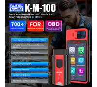 Autel MaxiIM KM100 herramienta inmovilizador de programación de llaveros 2 uds Autel IKEY para generación de llaves de los años 60 OBD IMMO aprendizaje de llaves en un 99% de coche key tool